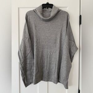 Lands End Women’s Long Sleeve Cozy Knit Cowl Neck Tunic. Size: XL (18)